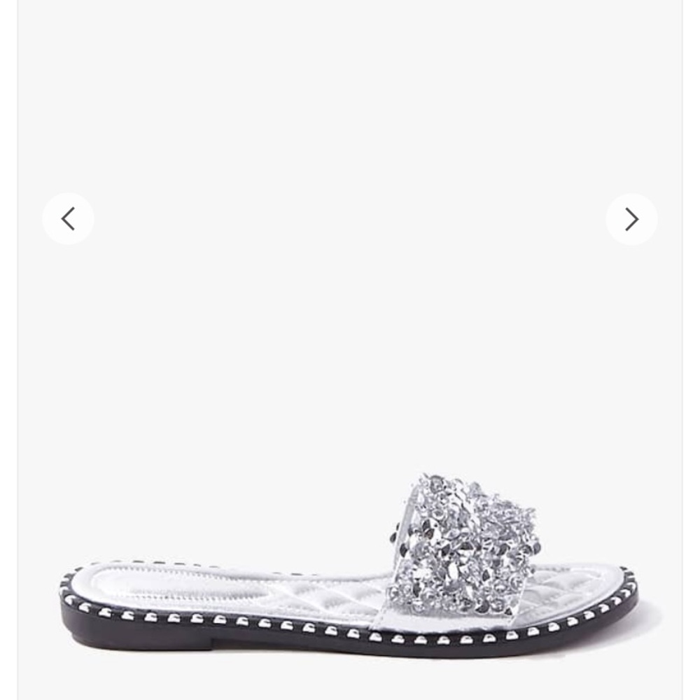 Rhinestone sandals 6.5